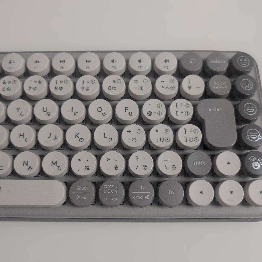 ロジクール POP KEYS メカニカルキーボード 茶軸 グレージュ - メルカリ
