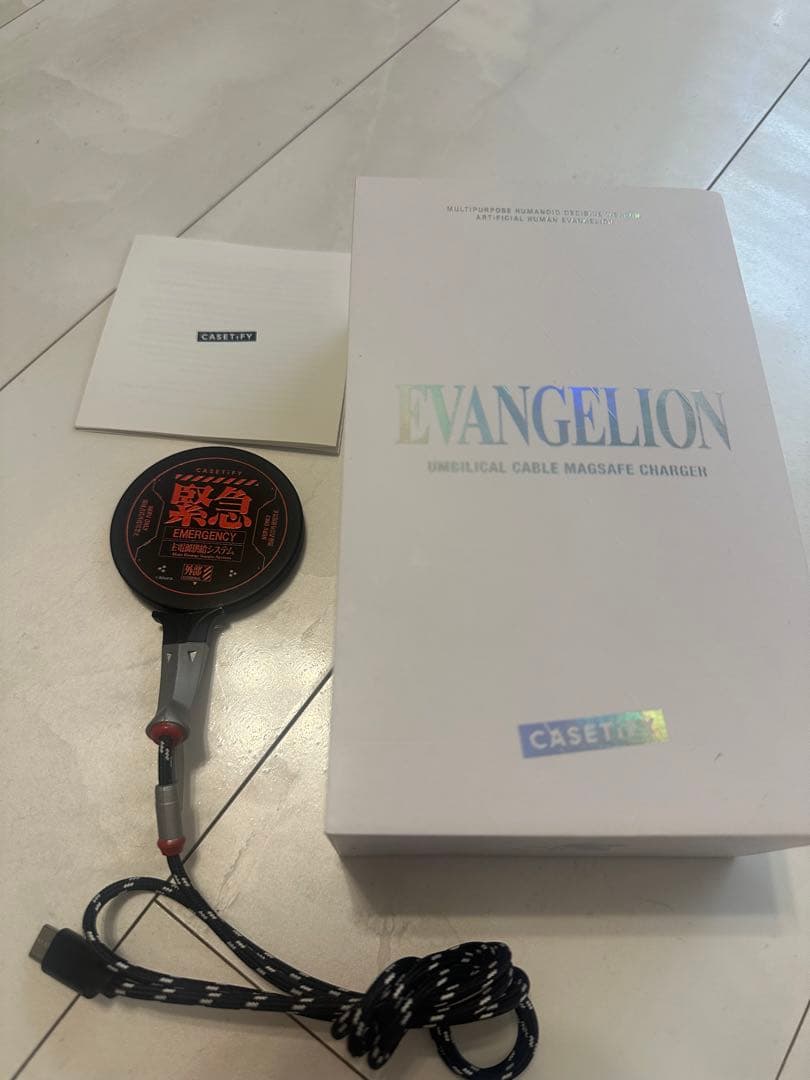 アンビリカルケーブル マグネット式ワイヤレス充電器 エヴァンゲリオン