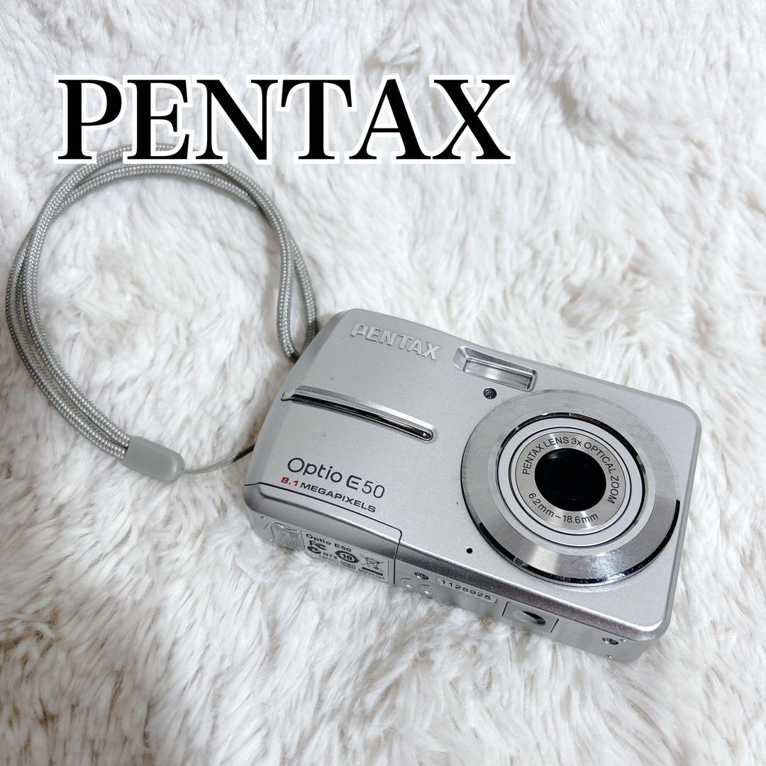 美品】PENTAX ペンタックス Optio E50 シルバー - メルカリ