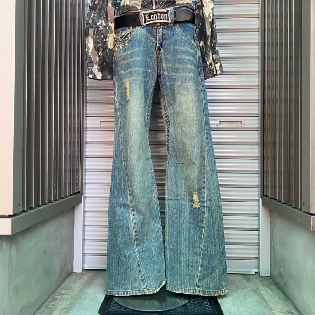 平成初期 00s グランジ y2k マクブリング ローライズブーツカット