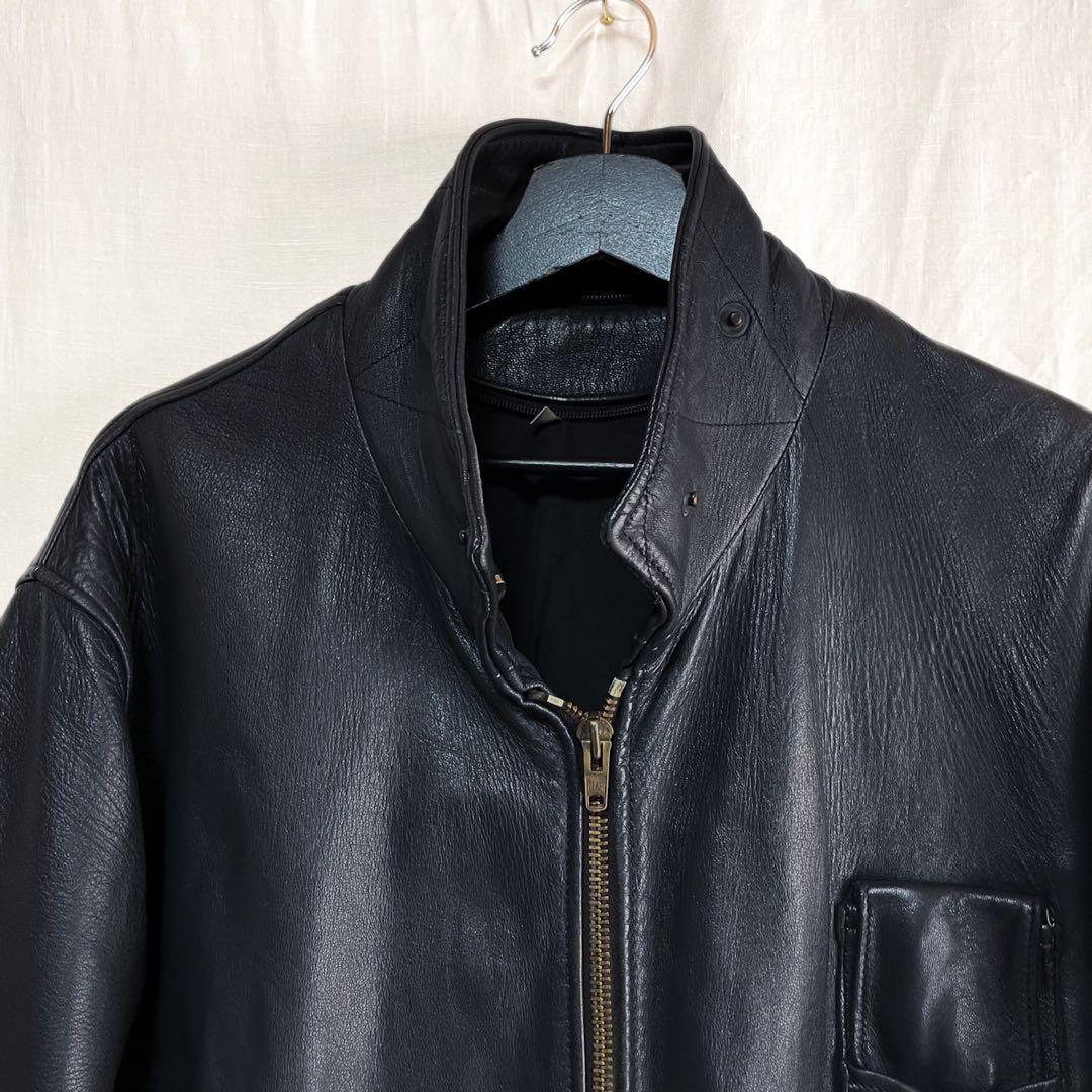 フランス軍 実用 パイロット レザー フライトジャケット 54 マルジェラ