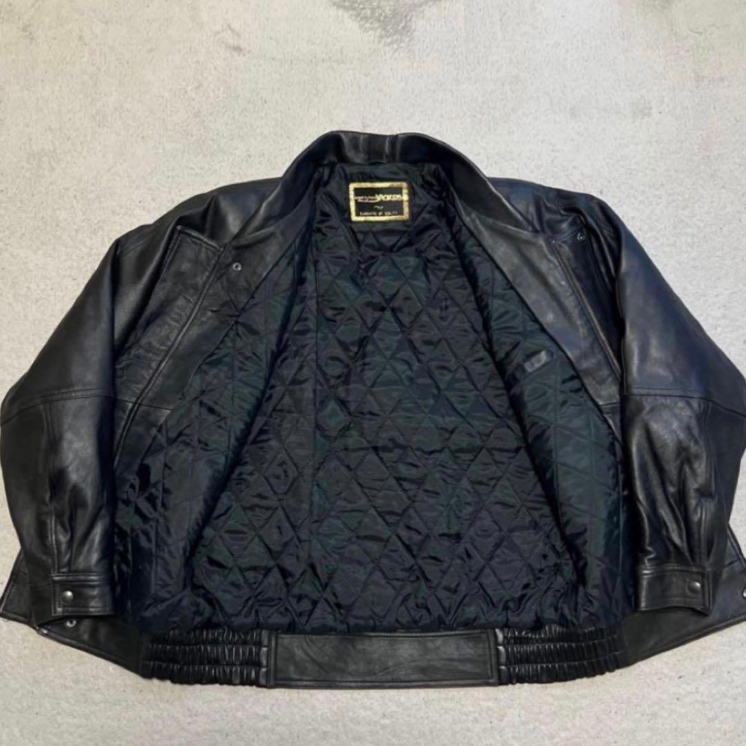 極美品！】短丈90s vintage レザージャケット 牛革 L 深水光太 - メルカリ