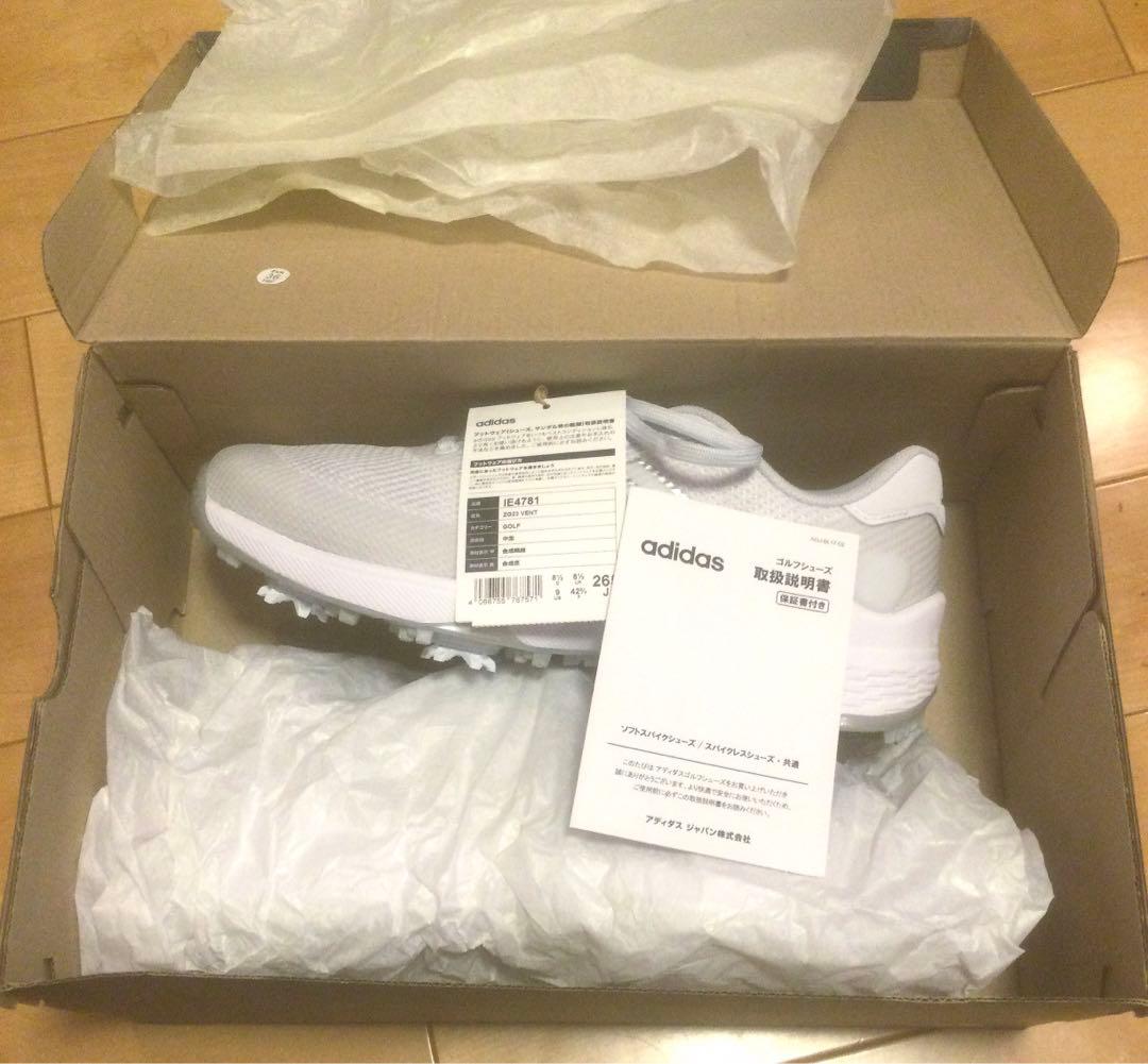 adidas ゴルフシューズ 新品 26.5cm ZG VENT 白