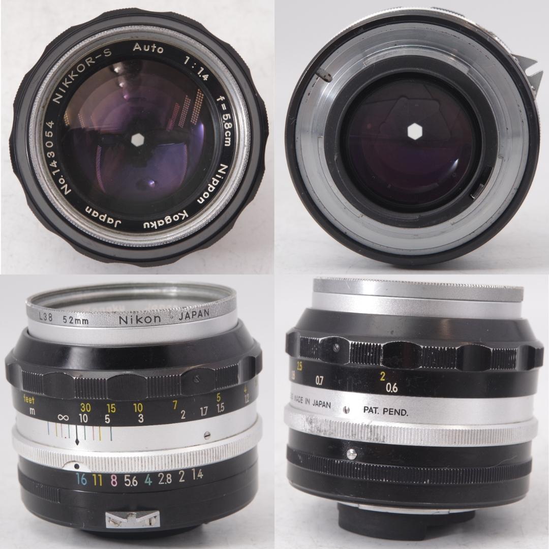 Nikon F ロクヨンマル 640万台 Nikkor-S 5.8cm f1.4