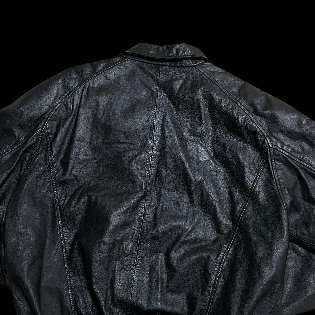 vintage short leather jacket a2 g1 短丈 本革の通販はau PAY