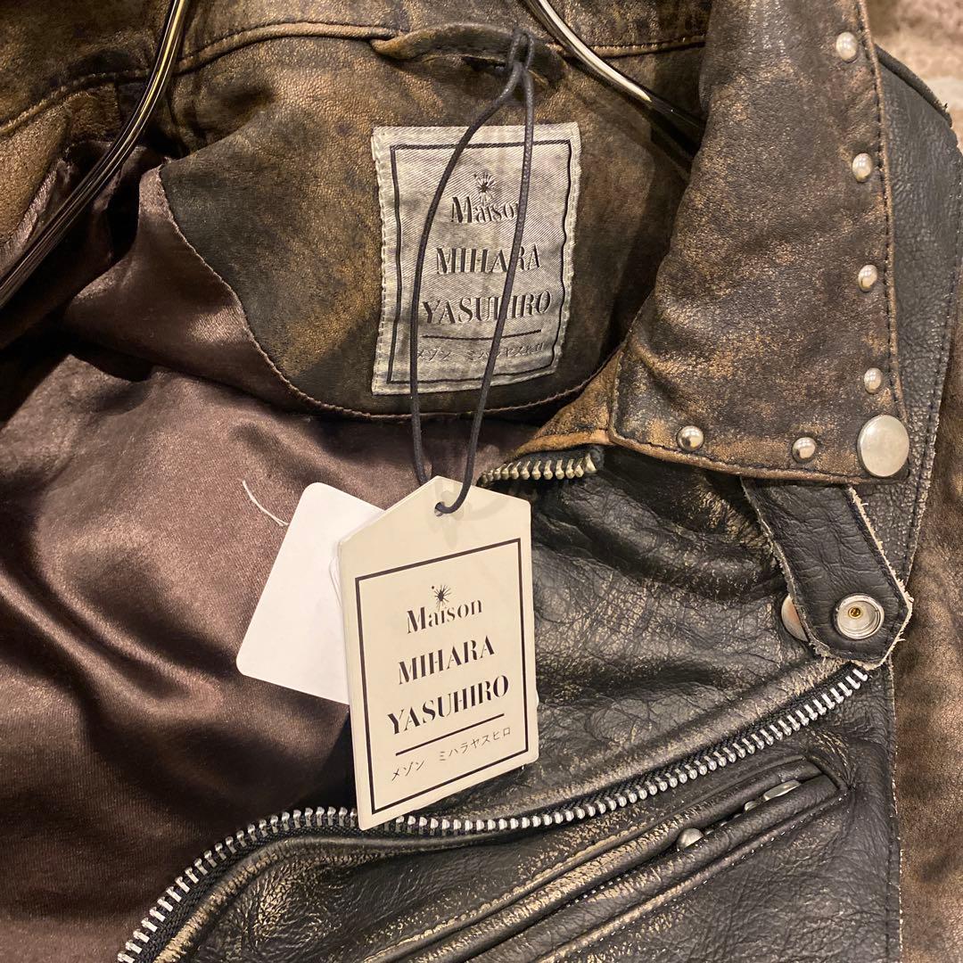 MeMeLL様専用】新品 ミハラヤスヒロ レザーライダースジャケット