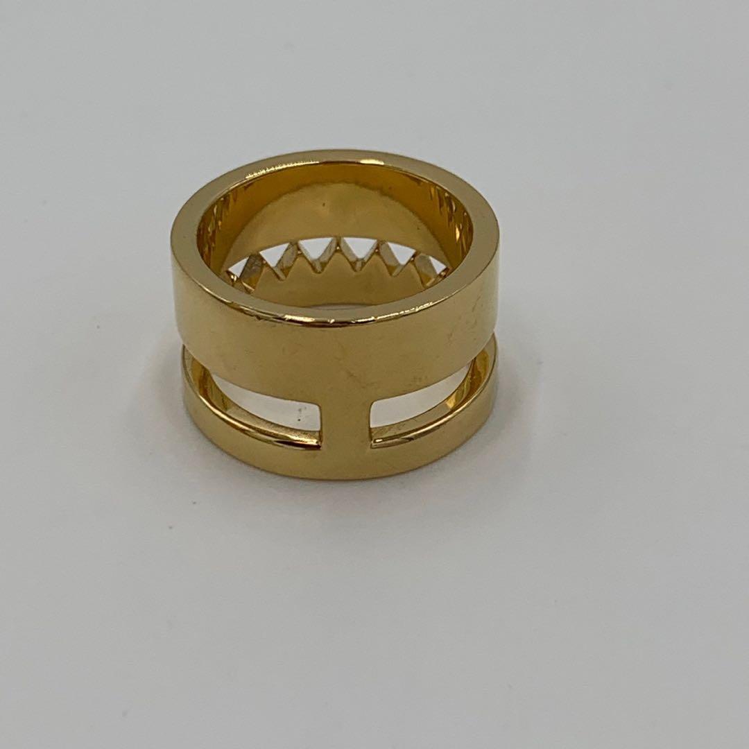 極美品 フェンディ モンスター バッグバグズ リング ゴールド