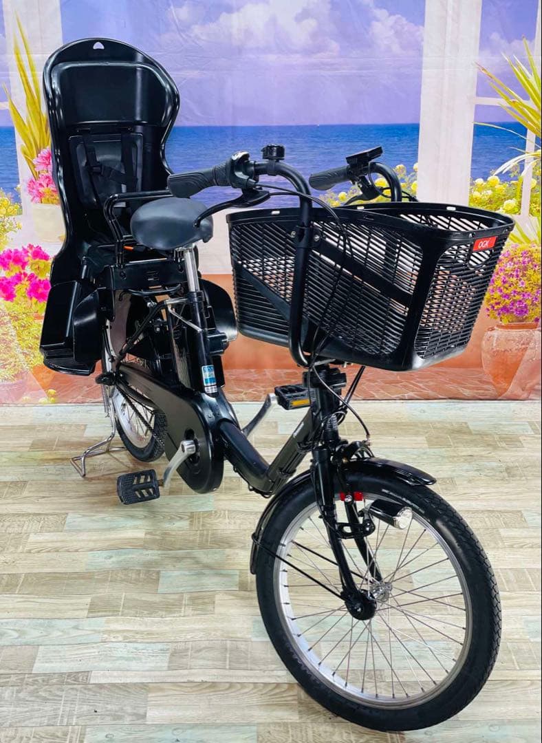 パナソニックギュット⭐️12AH！子供乗せ電動アシスト自転車Y3158-1