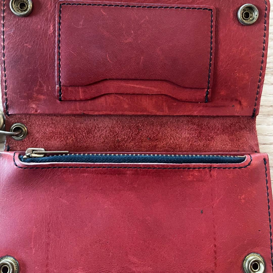 レッドウィング 本革ウォレットチェーン長財布 箱付 - メルカリ