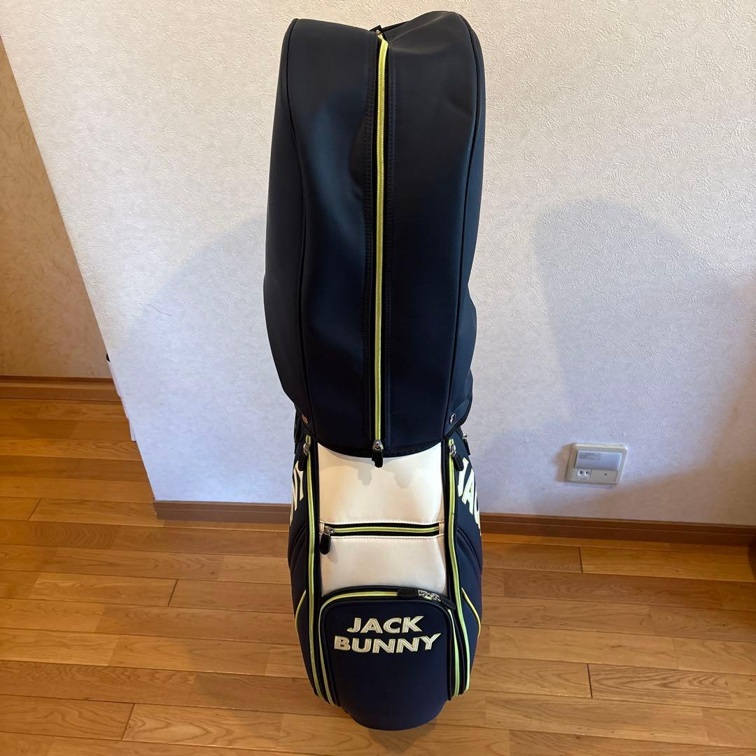 JACK BUNNY キャディバッグ 紺/白/黄緑 - ゴルフバッグ・キャディ