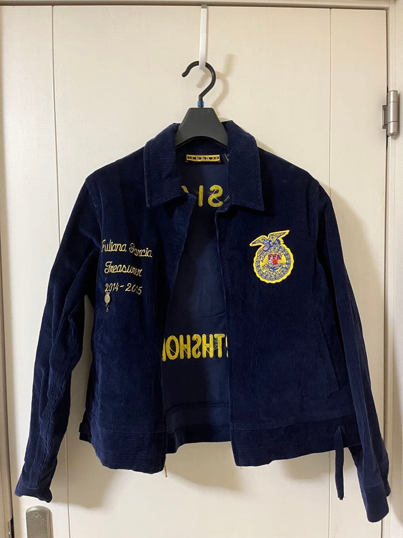 FFA ネイビー ジャケット ピンバッジ付き