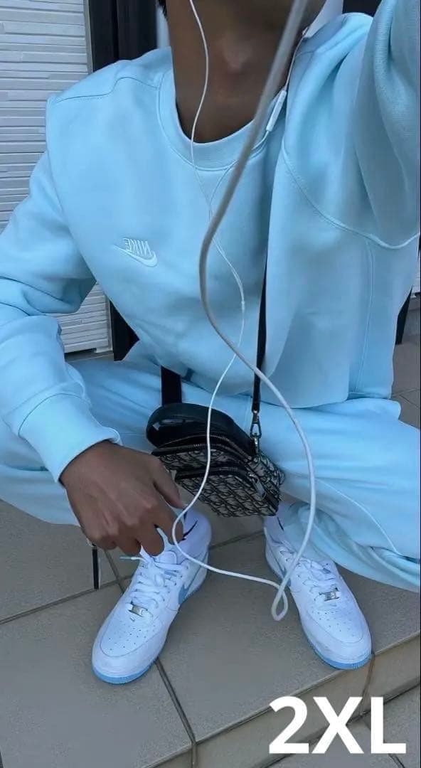 2XL Nike Sportswear Club フリース セットアップ 水色 - メルカリ