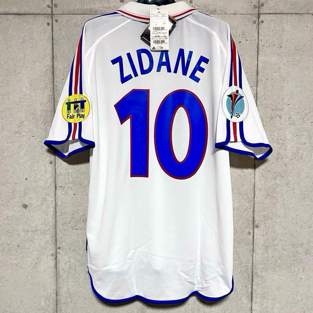 【新品/タグ付き】EURO2000 フランス代表♯10ジダン 【XLサイズ相当】 新品/タグ付き】EURO2000 フランス代表♯10ジダン 【XLサイズ相当