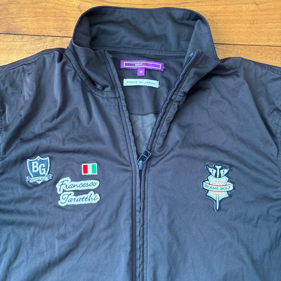 BEAMS GOLF ジップジャケット ネイビー ゴルフウェア men's M - メルカリ