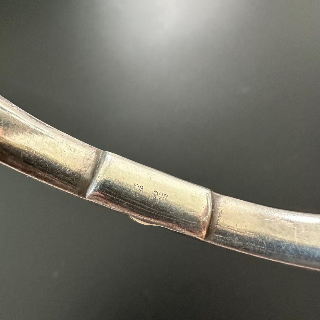 SJX K18 たたき バングル - メルカリ