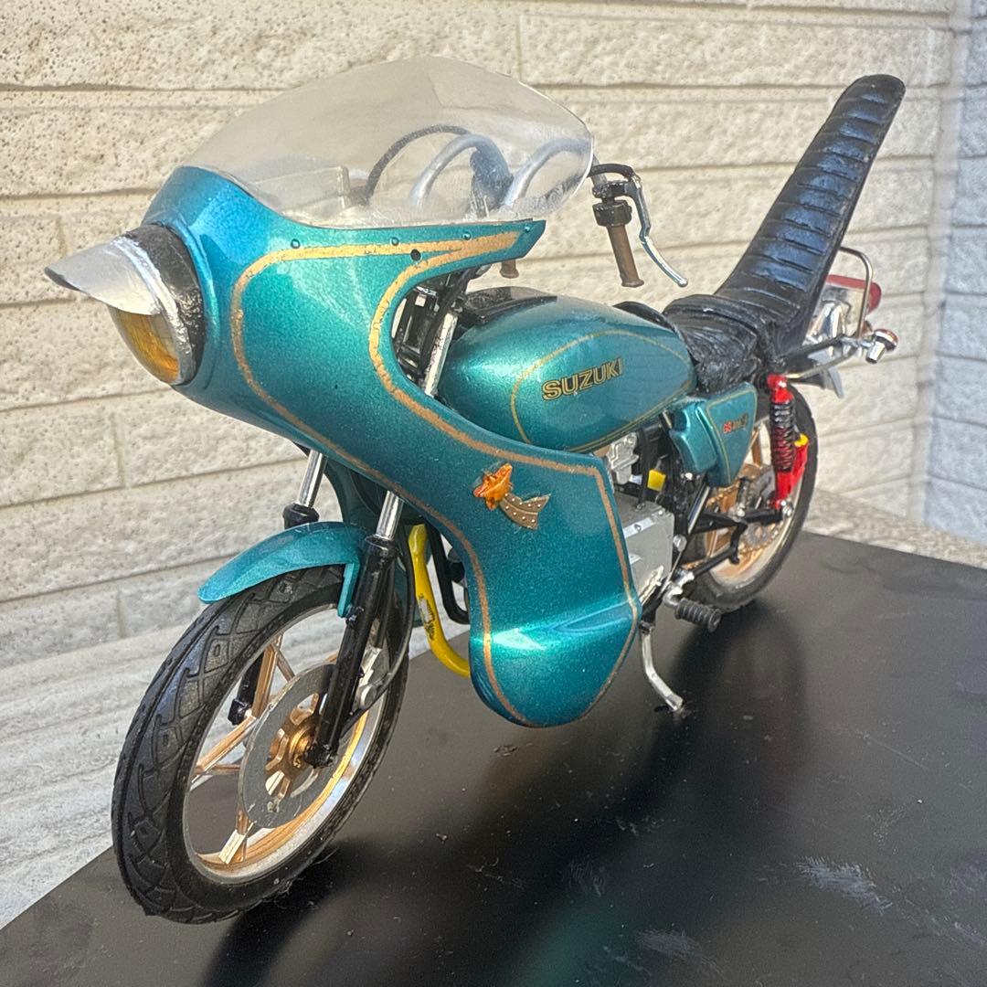 俺のマシン　GS400L完成品　当時物　旧車會　暴走族　1/12ロケット　3段