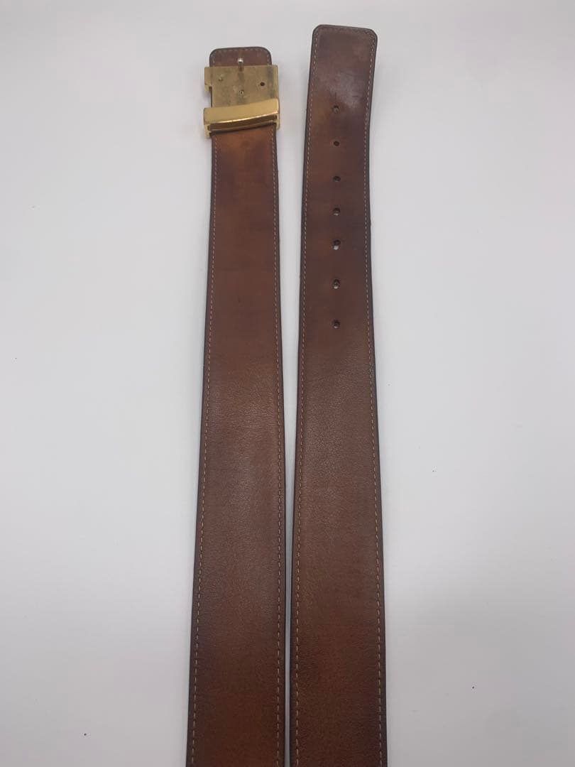 ルイ・ヴィトン モルタルホワイト レザーベルト P55 - メルカリ