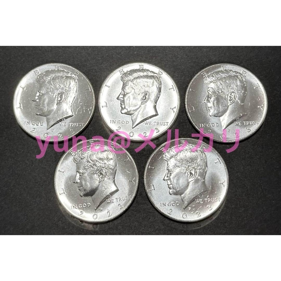 未使用】ケネディハーフダラー 5枚セット マジック レギュラー コイン