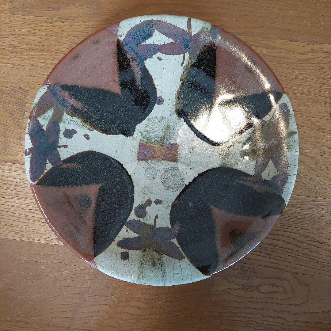 阿部文貴あべふみたか★益子焼丸◎直径約23cm♪おしゃれな高級丸皿 波佐見焼】zen to 阿部 薫太郎 カレー皿「daily spice plate」ブルー