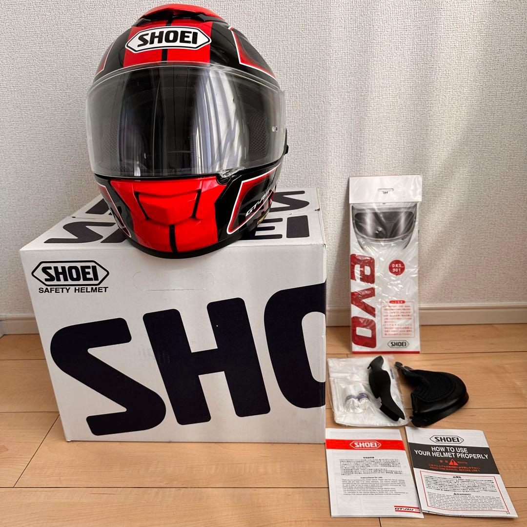 美品 SHOEI GT-Air EXPANSEフルフェイスヘルメット 赤/黒 - メルカリ