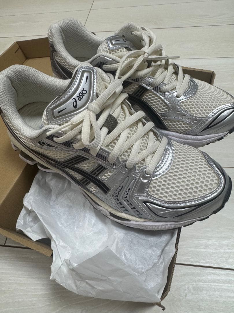 靴 GEL-KAYANO 14 CREAM/BLACK 23.5cm