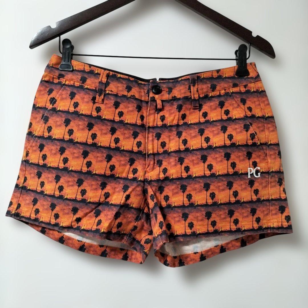 PEARLY GATES パームツリー柄ショートパンツ サイズ0 - メルカリ