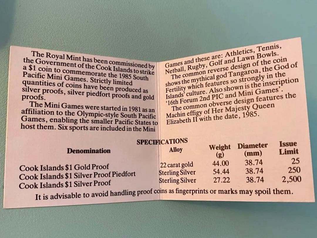 中*郎様 希少品！COOK ISLANDS クックアイランド 1985年 1 ド - メルカリ