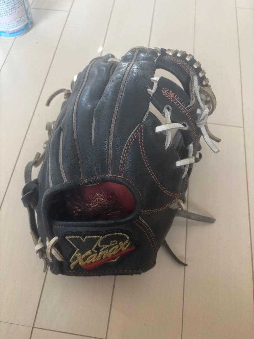 ザナックス　xanax 黒 レザー 野球グローブ 内野用 ザナックス(XANAX) 野球 硬式グローブ 内野手用 硬式グラブ トラスト