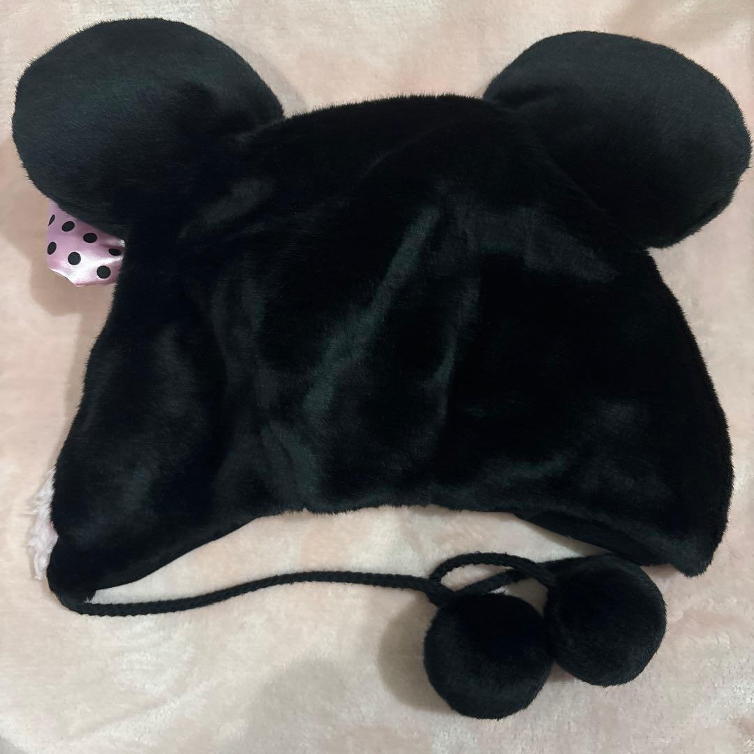 ディズニー ファンキャップ ミニー 黒 紫