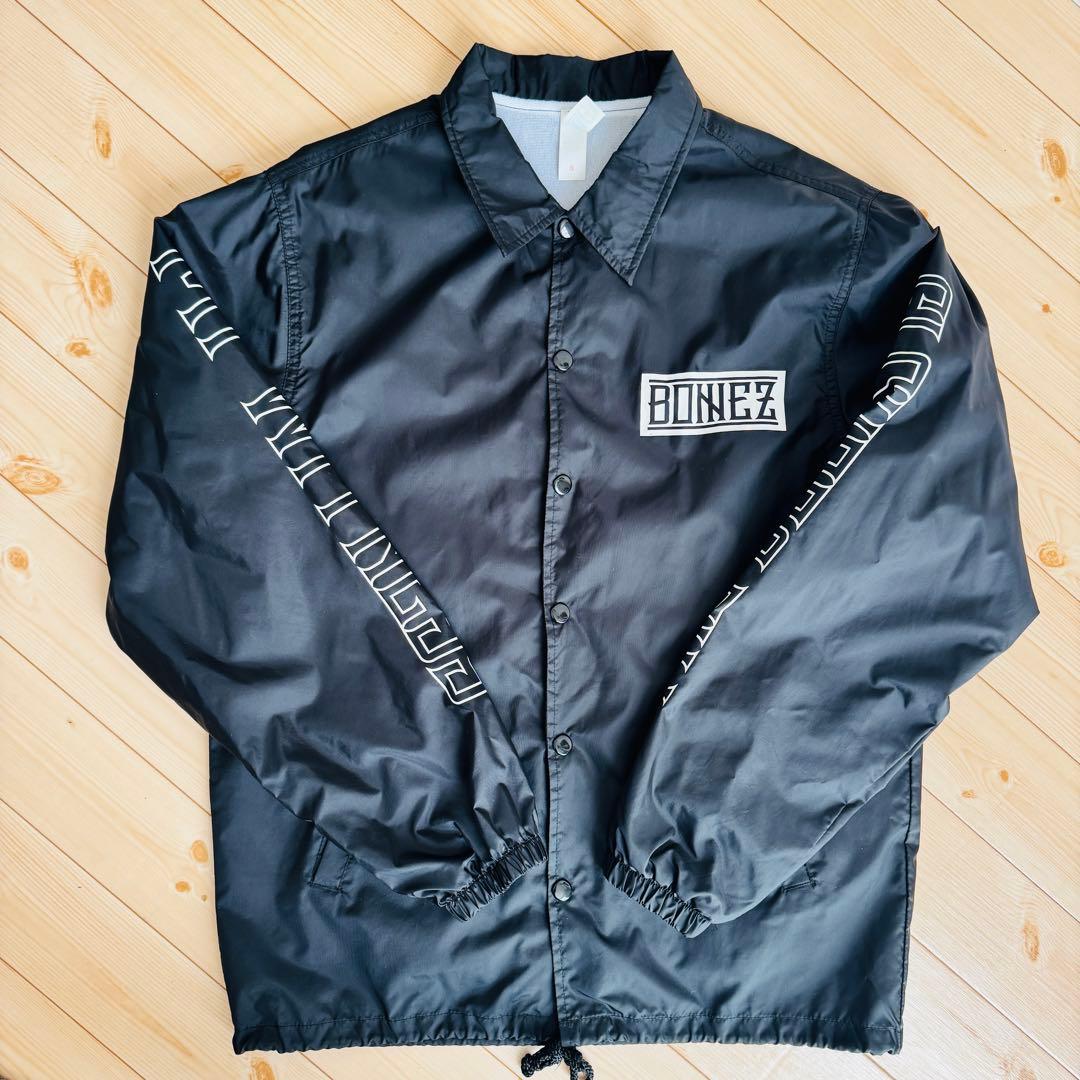 モンキーくん  The BONEZ コーチジャケット ブラック S