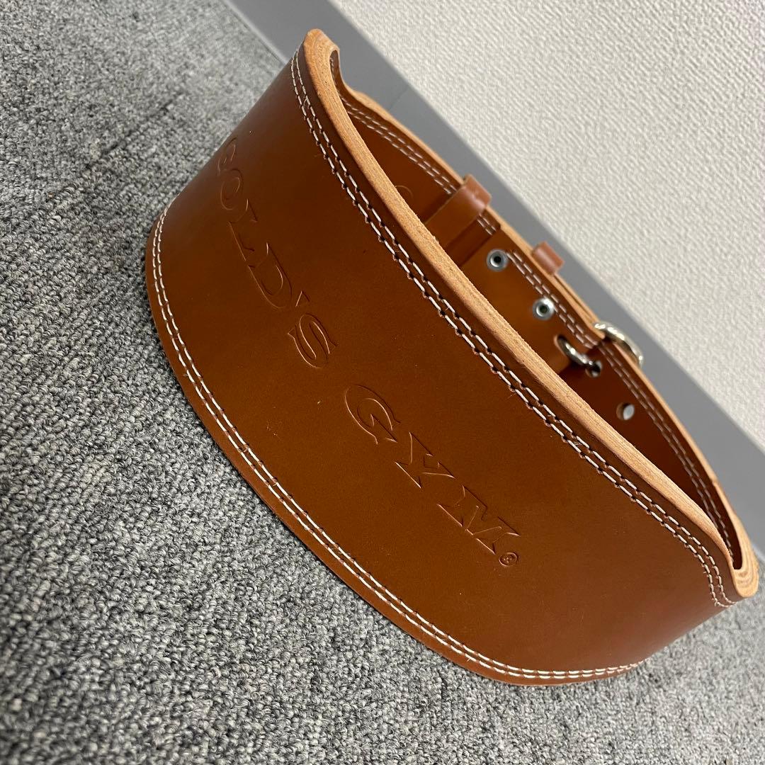 ゴールドジム プロレザーベルト L サイズ トレーニング プロレザーベルト GOLD'S GYM_G ゴードジムギア 筋トレ トレーニング