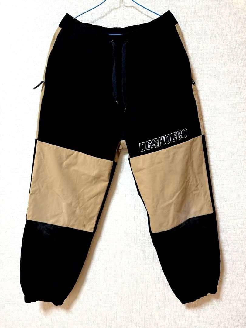 DC SHOE CO. 黒/ベージュ スノーボード フード 上下 セットアップ