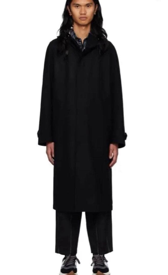 ［最終価格］コムデギャルソンオム ウールサージ　フーデッドコート COMME des GARCONS HOMME ウールサージコートスタイル2019.10.14