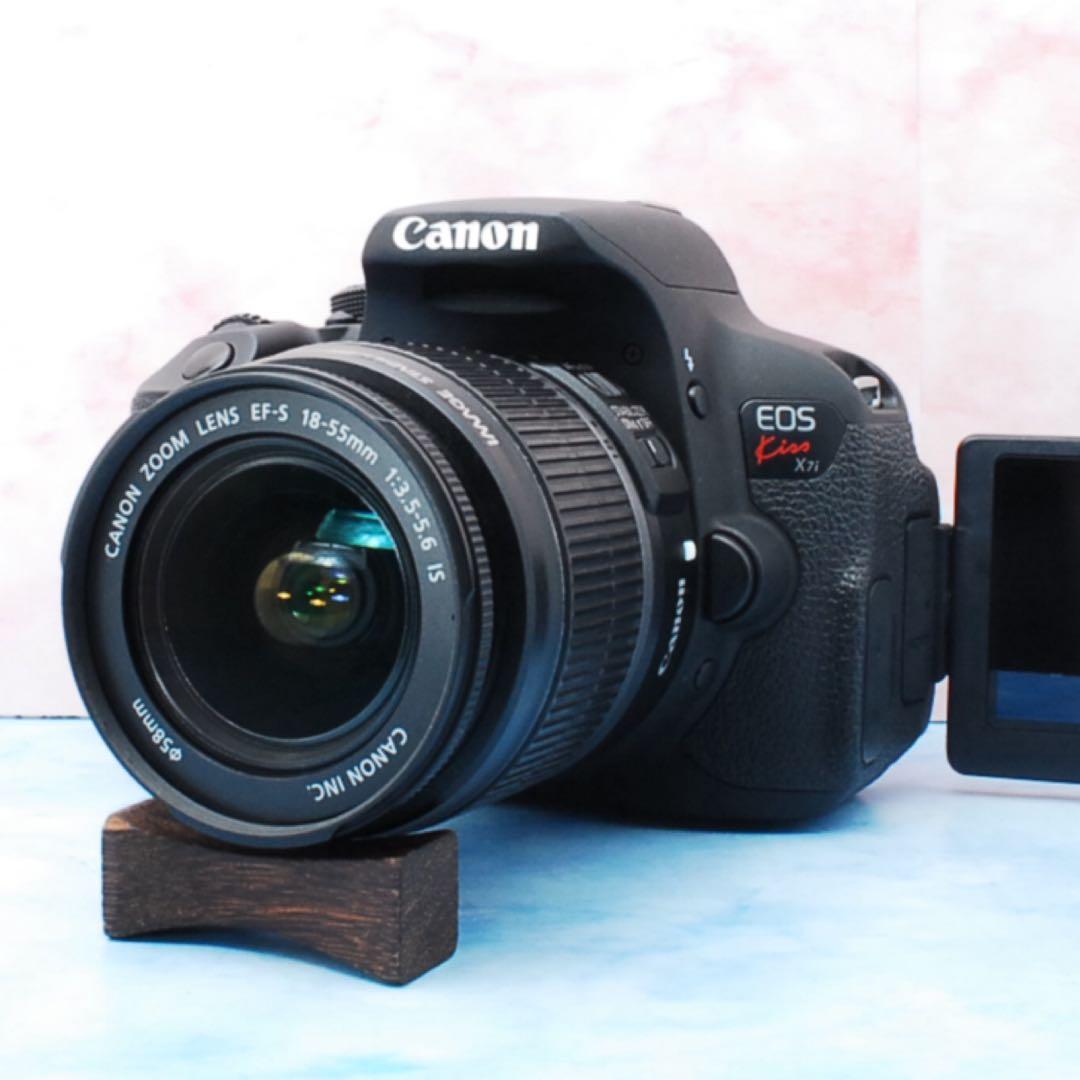 キャノン Kiss X7i☆一眼レフカメラ☆初心者セット☆手ぶれ補正レンズ