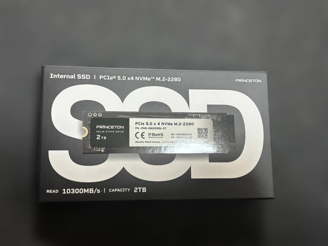 新品未使用）PRINCETON 2TB 内蔵型SSD M.2-2280 SSD②
