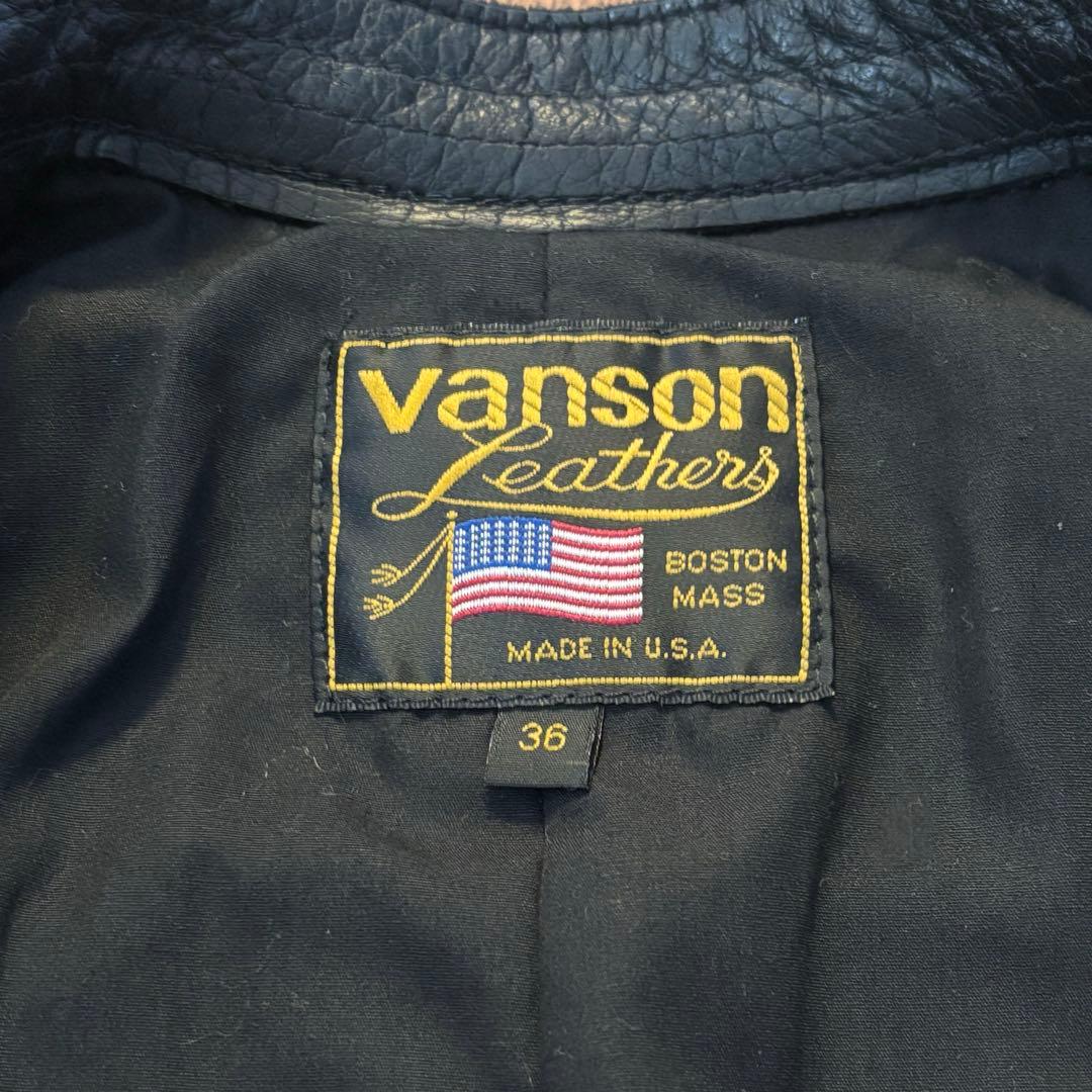 vanson Encinitas別注 black bone 希少 バンソン 38 - メルカリ