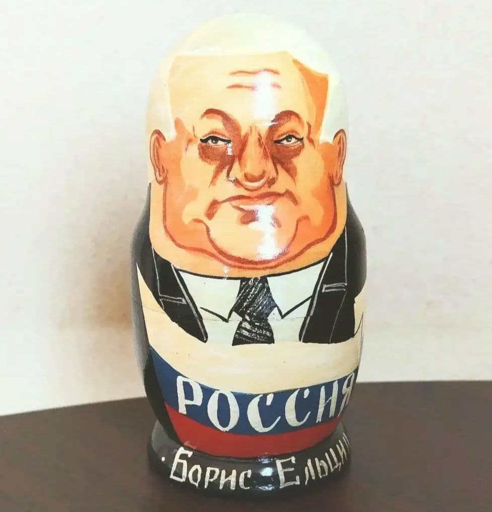 【民芸品】マトリョーシカ　ロシア人形　歴代大統領　民芸品（★美品★） Yahoo!オークション - 歴代大統領 マトリョーシカ プーチン大統領 ロ