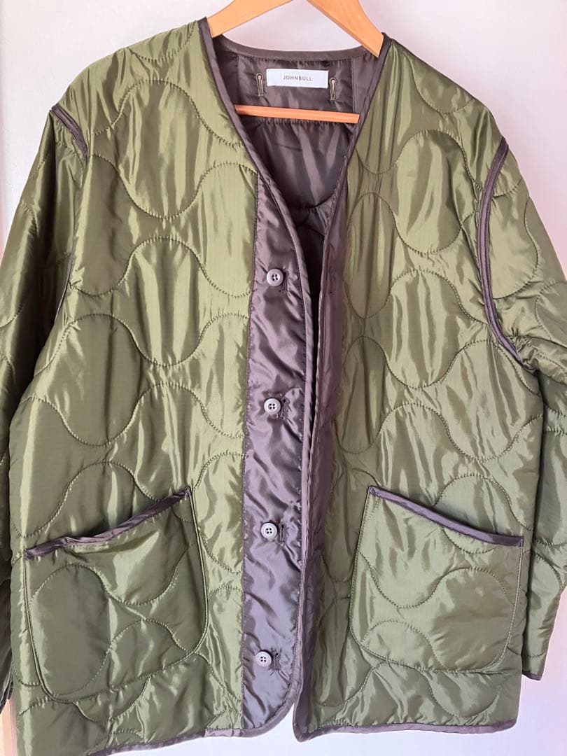 JOHNBULL オリーブグリーン キルティングジャケット - メルカリ