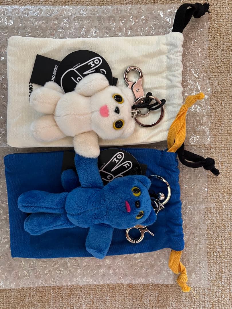 COMFORT Key Ring ⭐︎アイボリー&ブルー2点セット