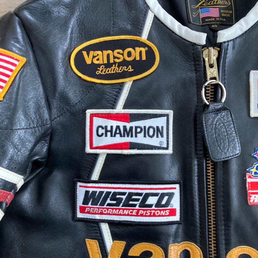 VANSON バンソン ONE STAR ライダースジャケット サイズ40 - メルカリ