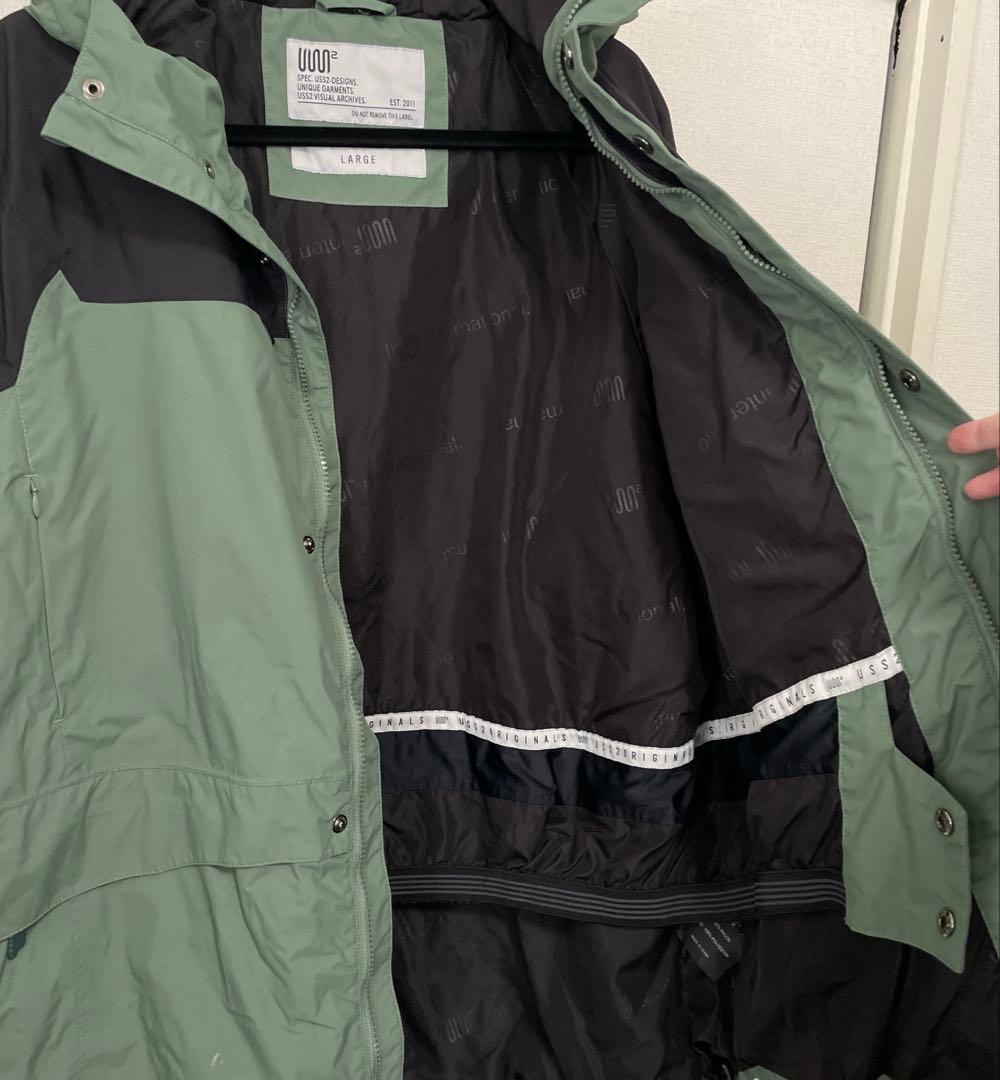 uss2 アースツー フード付きスノーボードジャケット ウェア Lの通販は