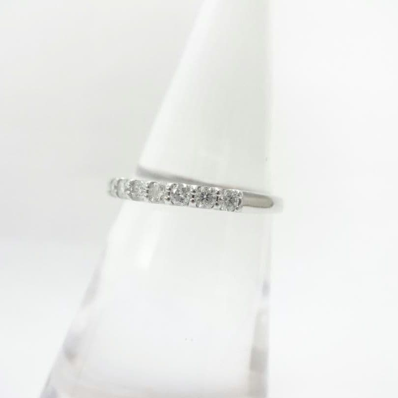 0.30ct　ダイヤモンド　ハーフエタニティ　リング　プラチナ