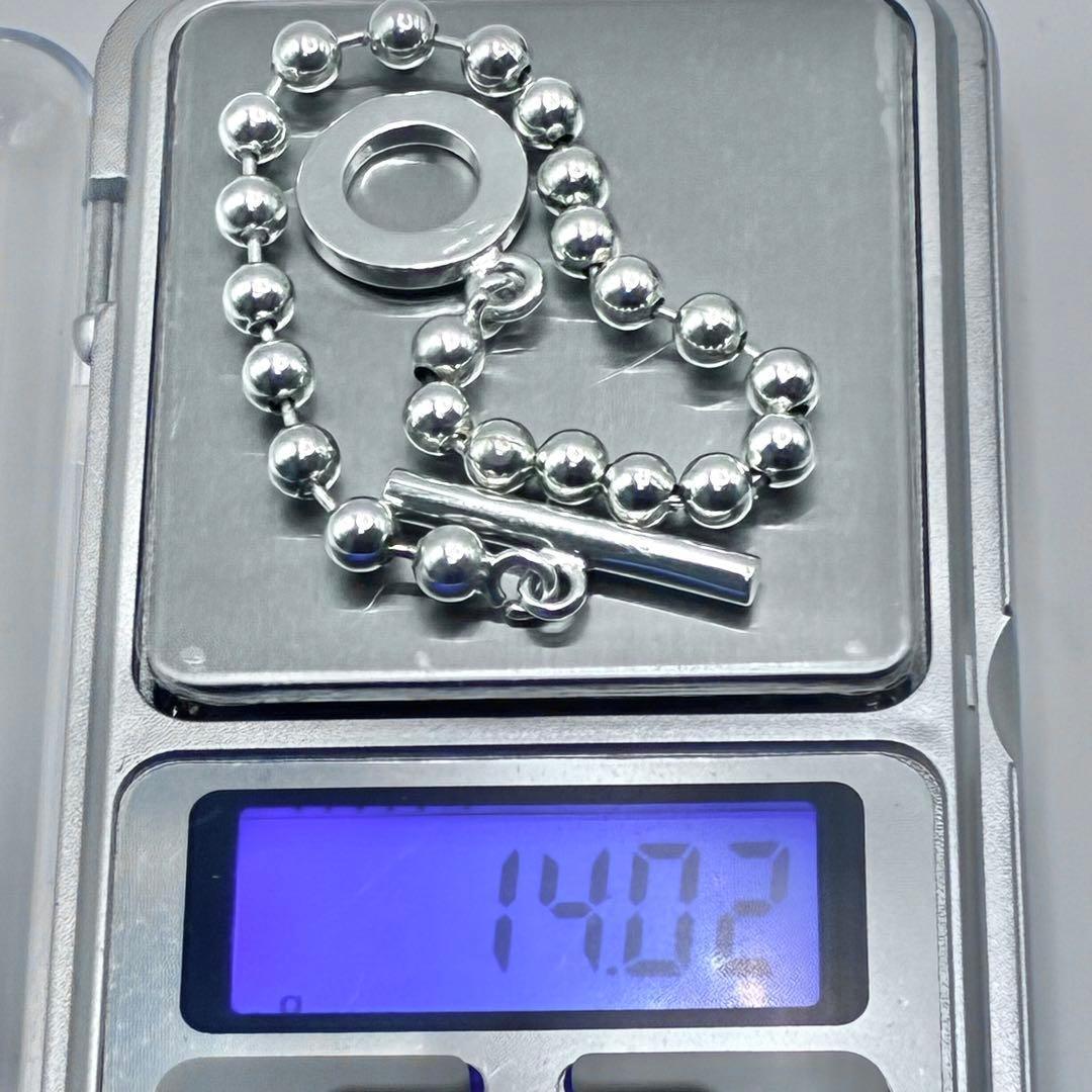 GUCCI グッチ ボールチェーン ブレスレット 18.5cm シルバー