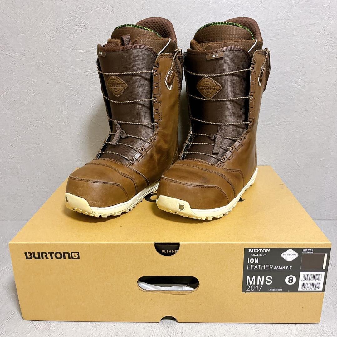 BURTON ION LEATHER RED WING 26 バートンレザー BURTON x RED WING ion leather brown freestyle equivalent to size
