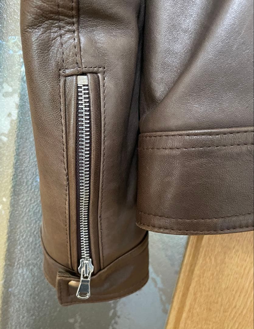 サイズ50 EMMETI ANDREA ダークブラウン ライダース