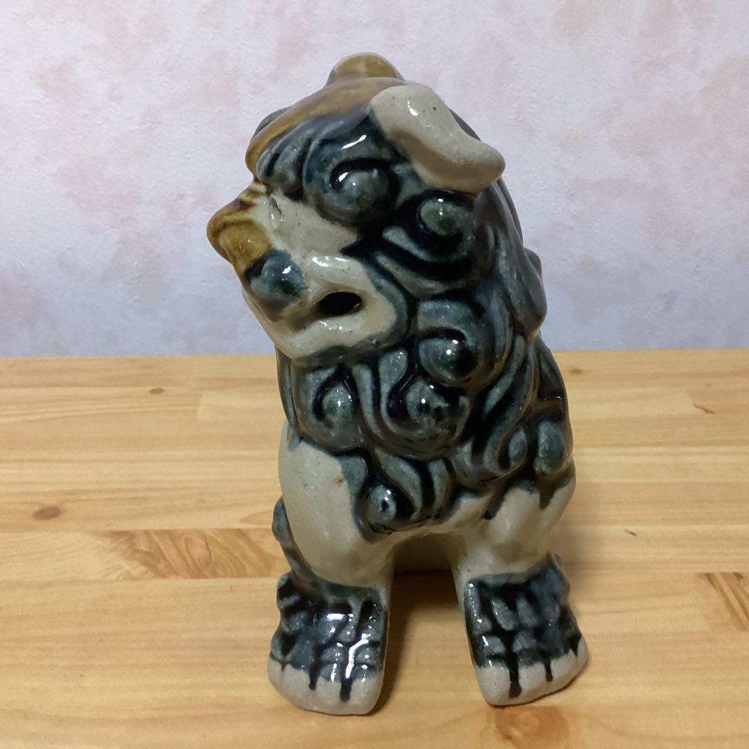 陶器製】シーサー 獅子像 対の置物 高さ約15cm＋足長シーサー対 - メルカリ