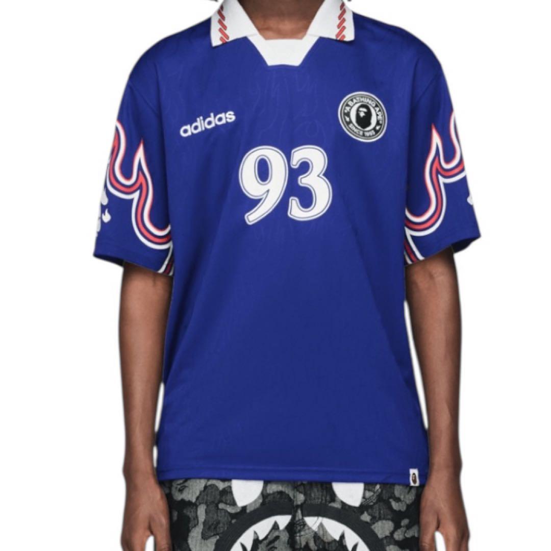 adidas SSL FLAME JERSEY BAPE ジャパンブルー（アディダス SSL