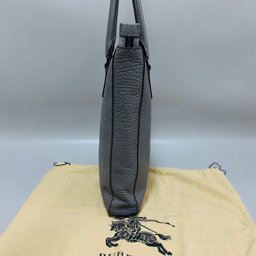 BURBERRY バーバリー トートバッグ エンボス チェック グレイン - メルカリ