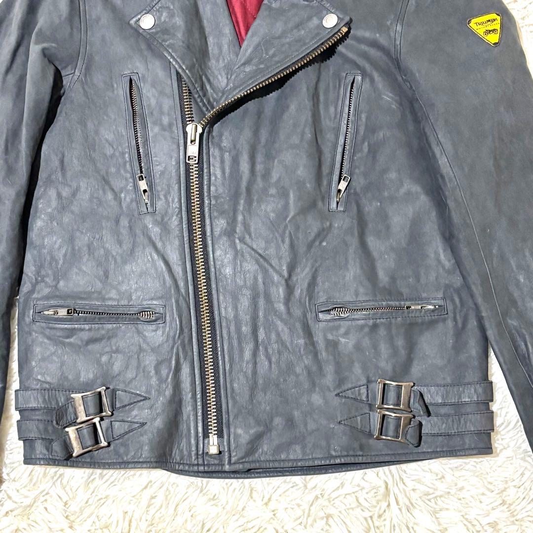 美品】ポールスミス トライアンフ ライダースジャケット サイズL