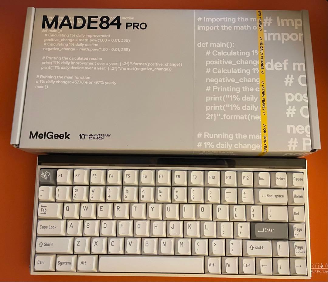 キーボード MelGeek MADE84 PRO (RAPID trigger) Rabbit0-Shop / MelGeek MADE84 Pro Orange ラピッドトリガーキーボード